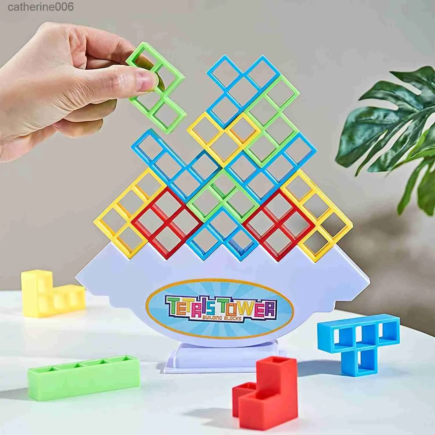 3D Tetra Tower Balance Building Blocks Board Game Perfect Family