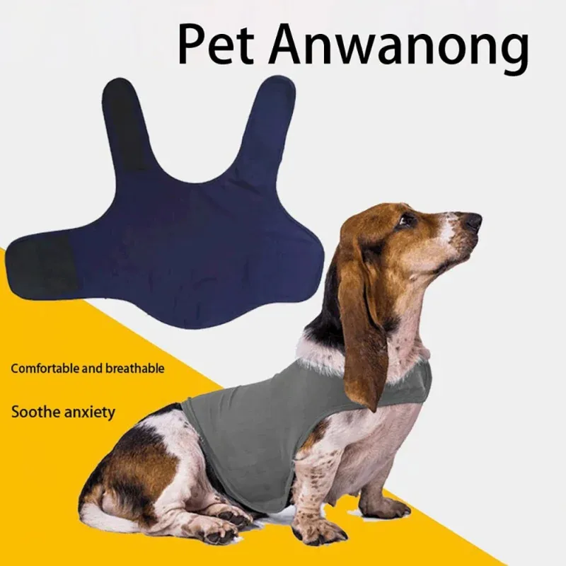 Hundkläder Pet Coat Anti Angst Dog Puppy Vest Jacket Skjorta Stress Relief lugnande Wrap Mjuk bekväma klädkläder lugnande 231024