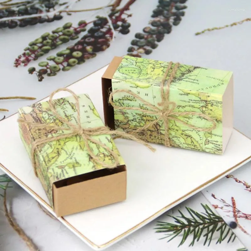 Wrap Prezent 50pcs Kraft Paper Box szuflada