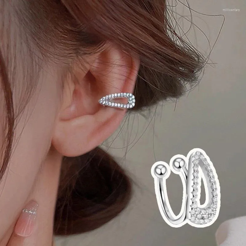 Kolczyki z tyłu Y2K 2000S Estetyczne chrząstka orbitalna klips do uszu dla kobiet 1PC Style spinki do włosów bez przebijania biżuterii EF039