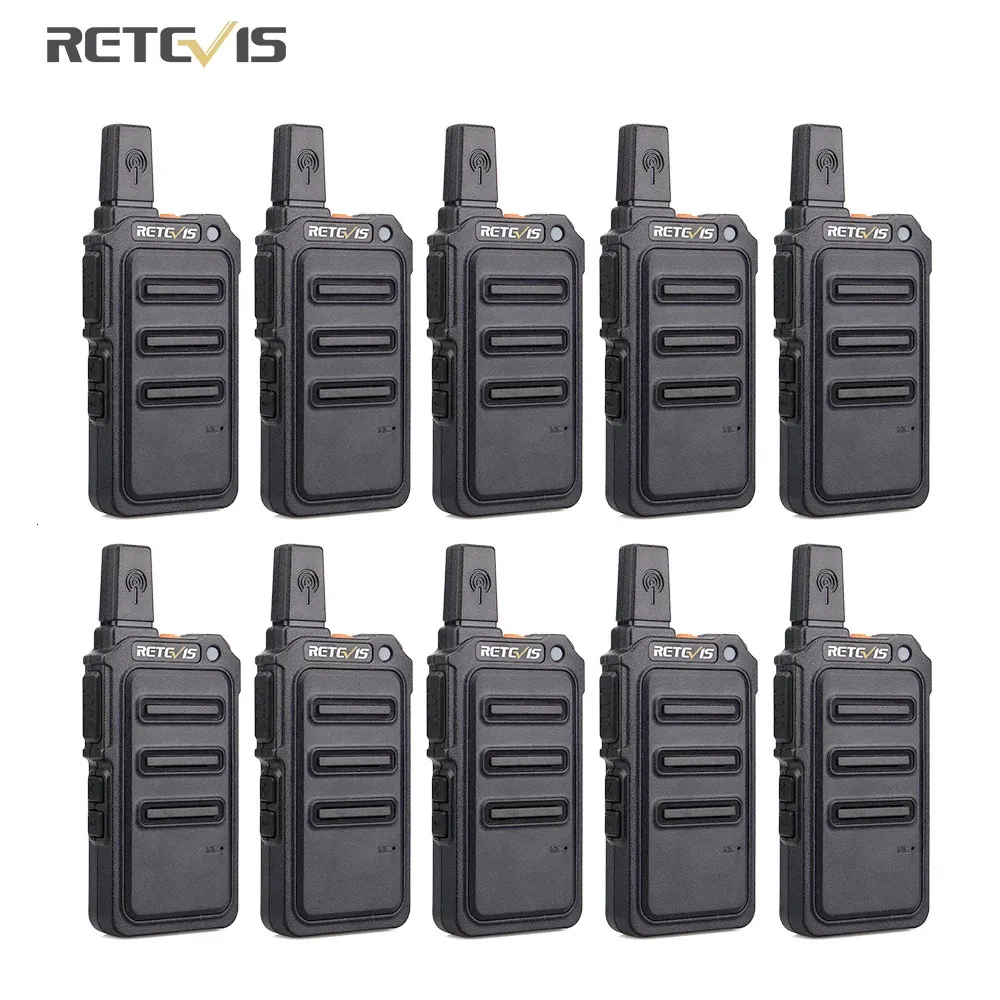 Walkie Talkie Mini PMR Walkie Talkie RETEVIS RT619 10 pcs Portable Two-way Radio Walkie-Talkies Communication Equipment el Restaurant PTT 231023