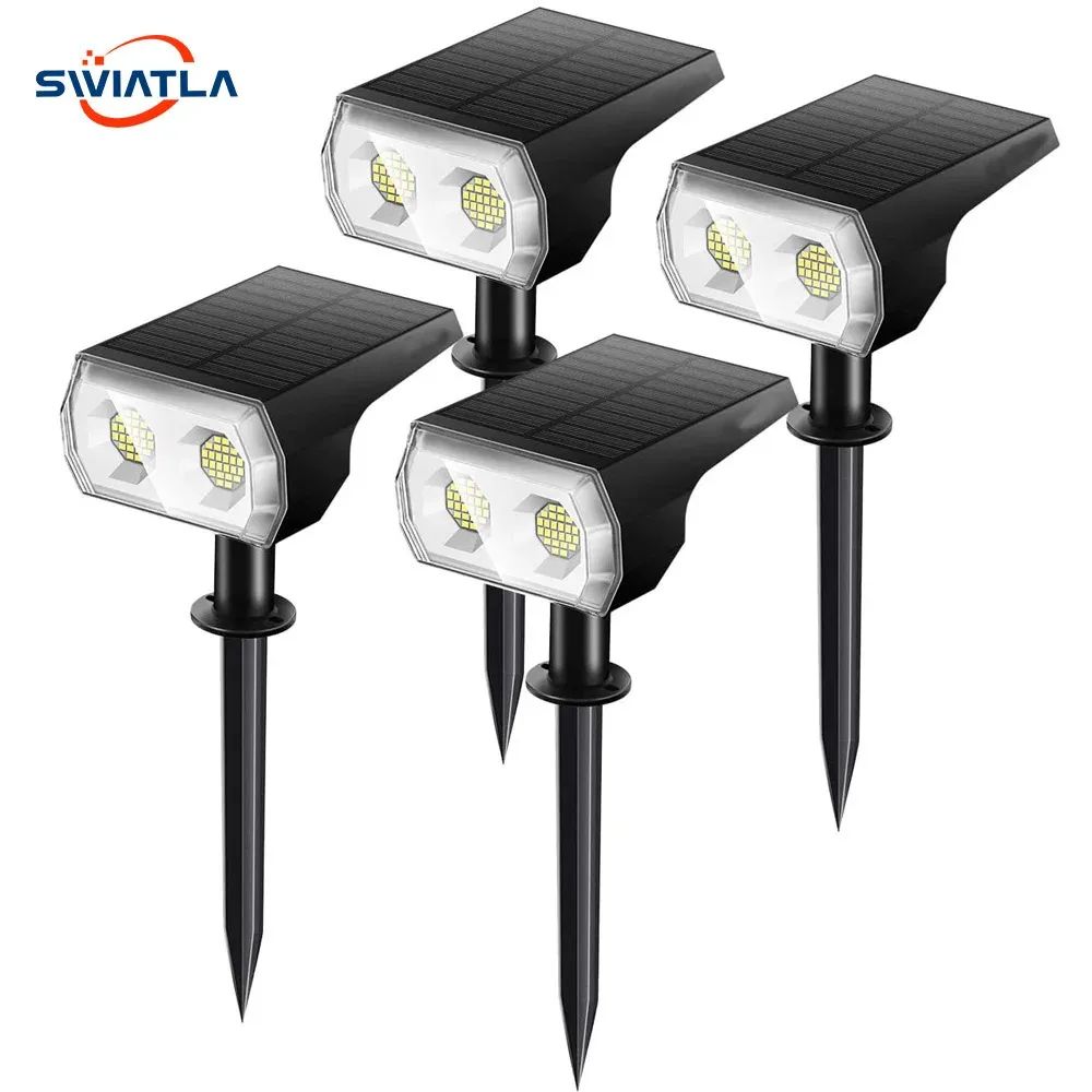 ديكورات الحديقة 48 LEDS LEDS Solar Light Outdoors Landscape Sternscape 2 في 1 أضواء شمسية مقاومة للماء لاسلكي في حديقة الفناء 231023