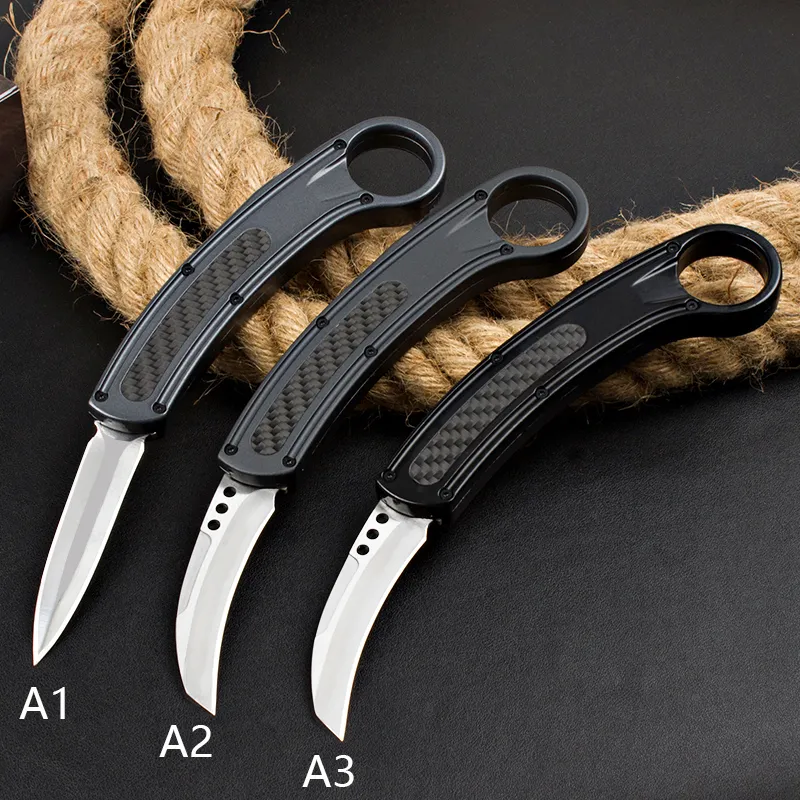 MT 3styles Karambit Knives UT Claw buitenshuis Wandelen Tactical Combat opvouwbare messen