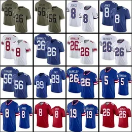 Daniel Jones Darren Waller Football Jersey Kayvon Thibodeaux Dexter Lawrence II Saquon Barkley Michael Strahan Amani Oruwariye Eli Manning