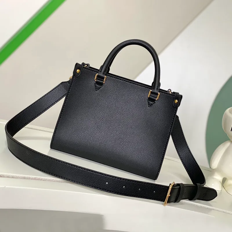 Heiße Luxus-Handtasche, Umhängetasche aus genarbtem Leder, Damen-Umhängetasche mit abnehmbarem und verstellbarem Riemen, neue schwarze, hochwertige Designer-Tasche, Abend-Tragetaschen