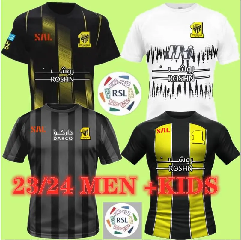 Benzema Al Ittihad Soccer Jerseys 2023 2024 Maillot de Kante al-Ittihad Fabinho S.Alamri Hamdallah Football Shirts Hegazi Costa Jersey 23/24 S-XXL