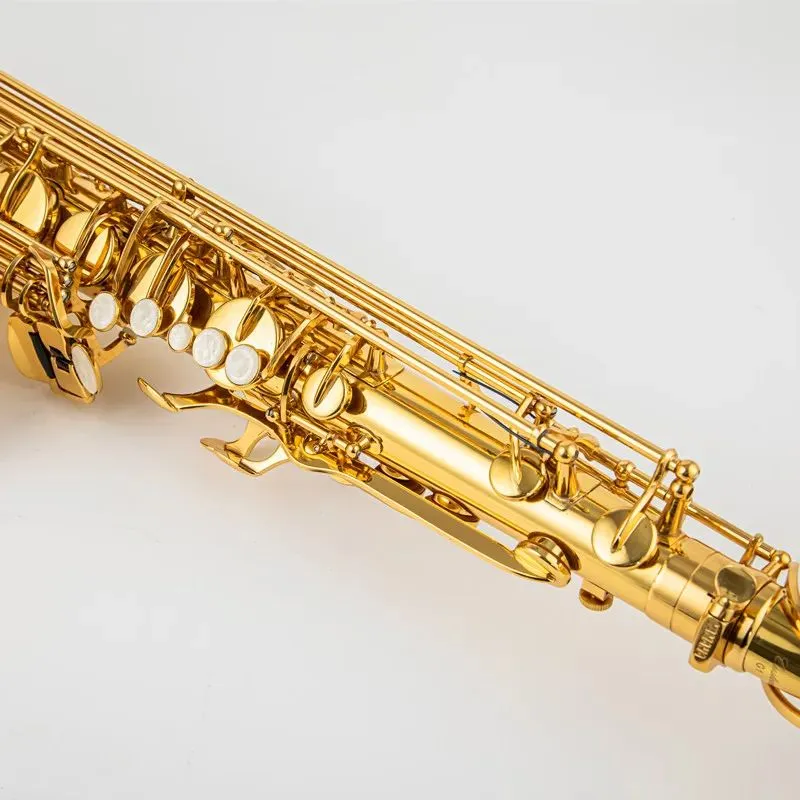 Saxofone alto tenor YTS-875EX Bb Tune instrumento de sopro lacado dourado com acessórios de capa frete grátis 010