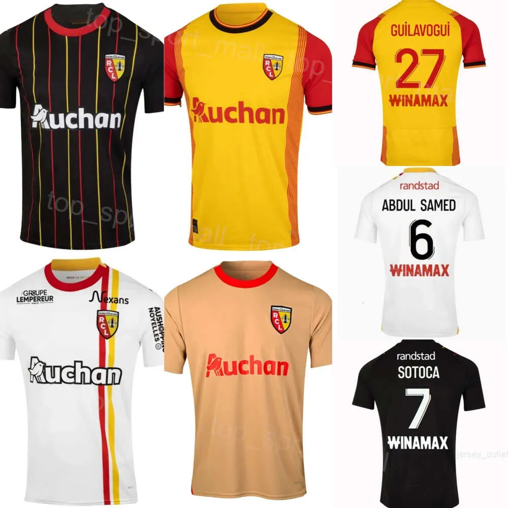 Club Team 2023 2024 RC Lens Soccer 7 Florian Sotoca Jerseys 3 Deiver Machado 14 Facundo Medina 30 Brice Samba 4 Kevin Danso 11 Angelo Fulgini Football Shirt Kits Sport