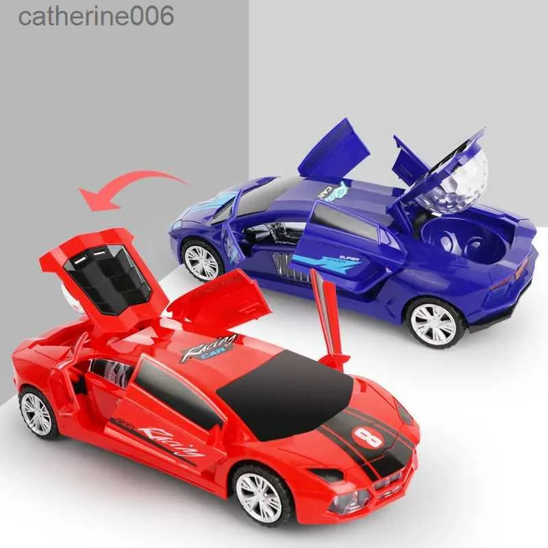 Coche Transformable Eléctrico Con Luces Y Música - Rotación 360° Y Detección De Obstáculos - Juguete De Robot Coche Para Niños De Interior Y Exterior