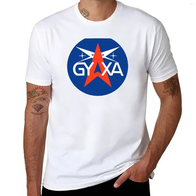 Erkekler Polos Gyaxa Logo T-Shirt Vintage Giysileri Tişört Adam Yaz Erkek Gömlek Erkekler İçin Takılmış