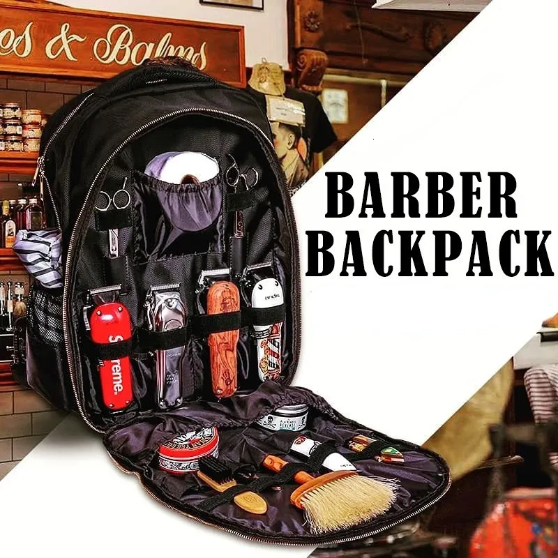Curling Irons Salon Barber Bag fryzjerskie narzędzie do przechowywania makijaż piękno duża pojemność plecak wielofunkcyjny przenoszenie obudowy 231024