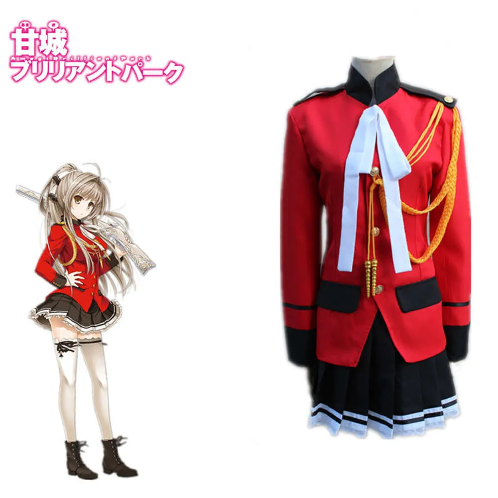 Cosplay popular amagi brilhante parque traje sento isuzu cosplay janpanese anime fantasia uniformes conjunto completo para halloween carnavalcosplay