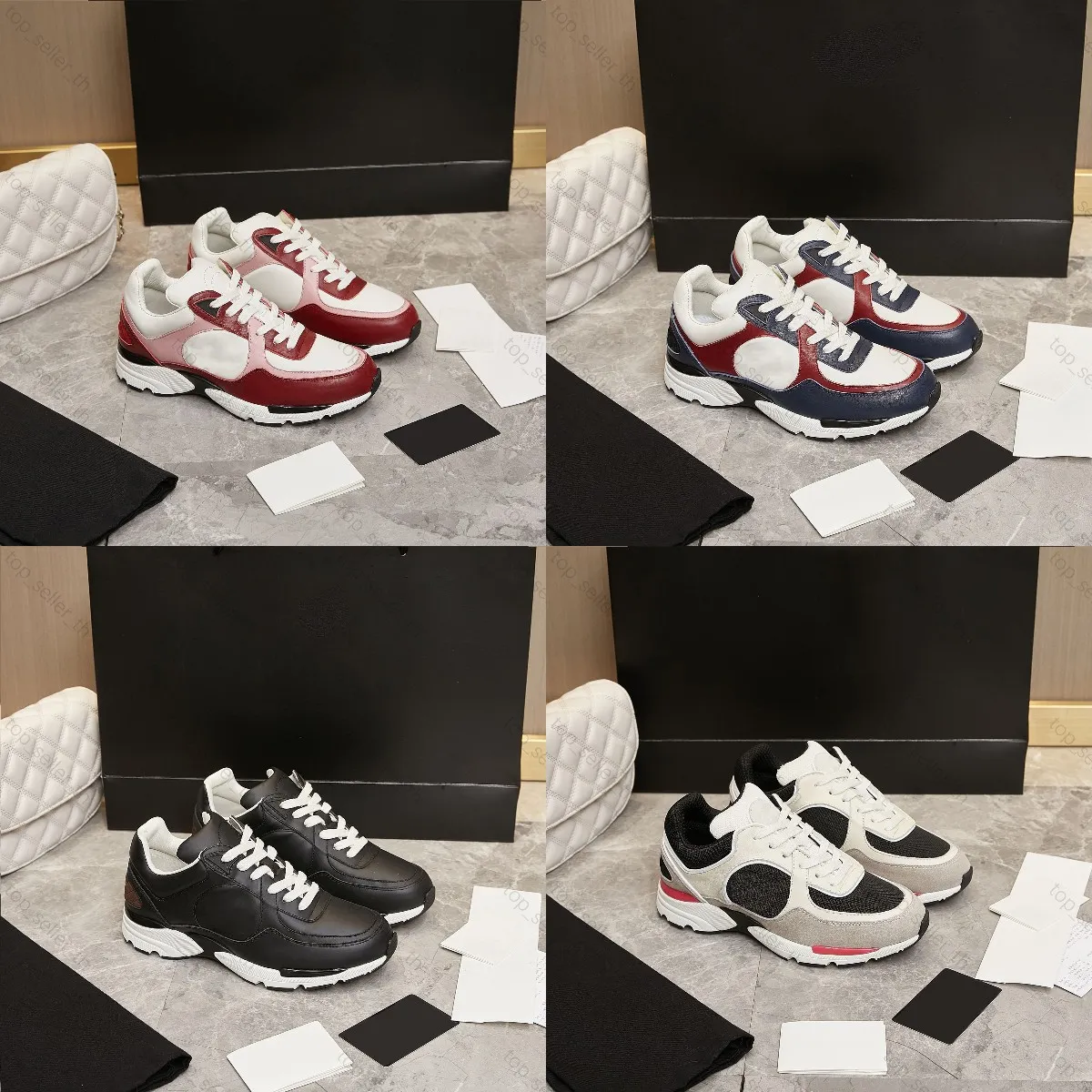 Designer skor kvinnor sneaker män sneakers plattform sko kalvskinn vintage mesh tränare ljus vinröd vitrosa tränare vinter lyxig mörk grå storlek 35-46