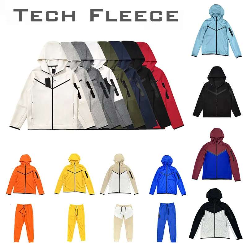 تقنية Fleeces Hoodies Mens Designers jukets Winter Sports Pants Space Cotton Broulds Womens Tracksuit Bottoms Man Joggers Running Techfleecs