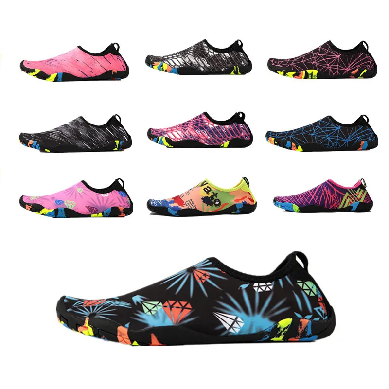 10designs Water Shoes Men Women Beach Aqua Shoes Quick Dry Children Barefoot Upstream Hiking Parent-Child Wading Sneakers Swimming Shoes