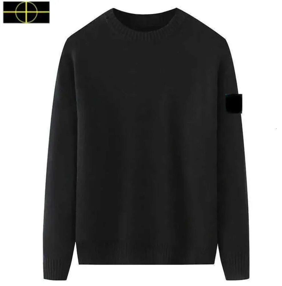 Tröjor herrar designer hoodies stickade sweatshirt crew hal långvarig pullover hoodie par kläder höst och vår varma stenar ö tech fleece tops345667