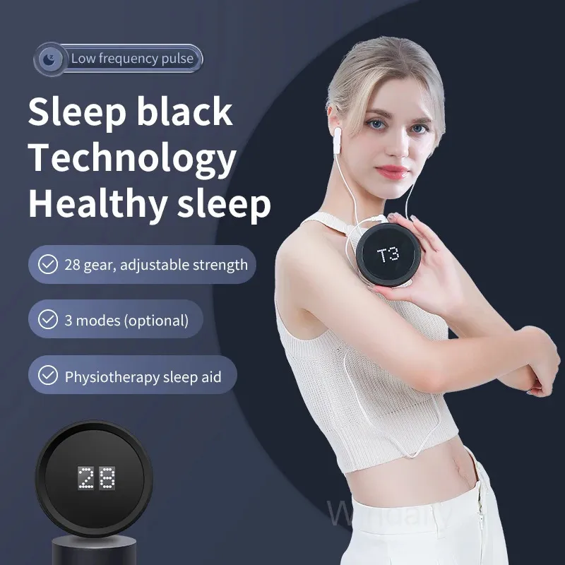 Face Massager Sleep Aid Device Insomnia Anxiety Depression Relief EMS Assistance Transcranial Microcurrent Massage Migraine Hypnosis 231024