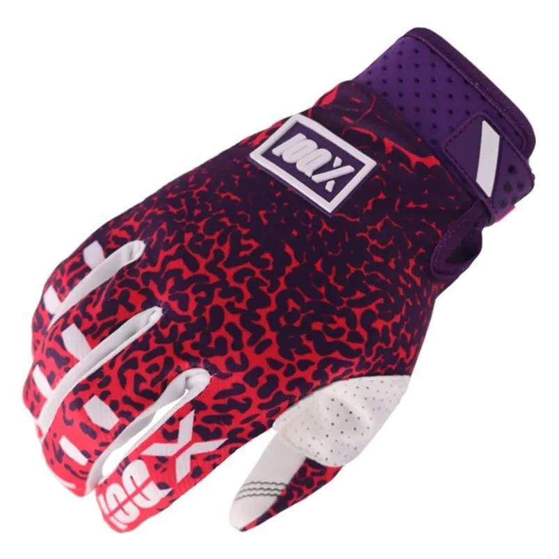 Gants de moto Ioqx Pourcentage Motocross Vélo Gants De Moto Mx Atv Off Road Racing DH Cyclisme VTT Bmx Dirt Bike Fl Finger 294J Otwep