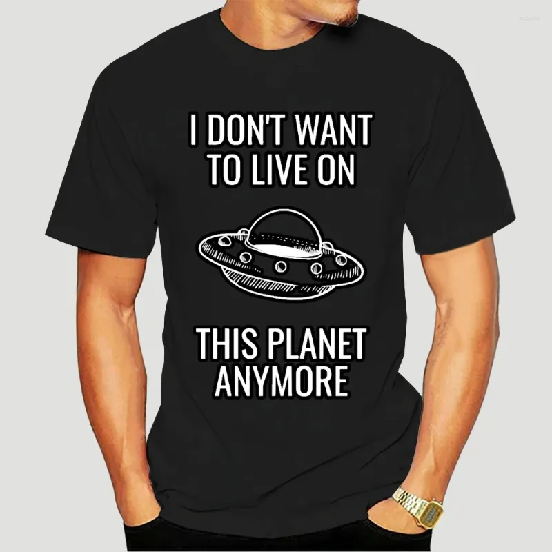 Erkek tişörtleri artık bu gezegende yaşamak istemiyorum tshirt boyutu 2xl moda tişört 8559a