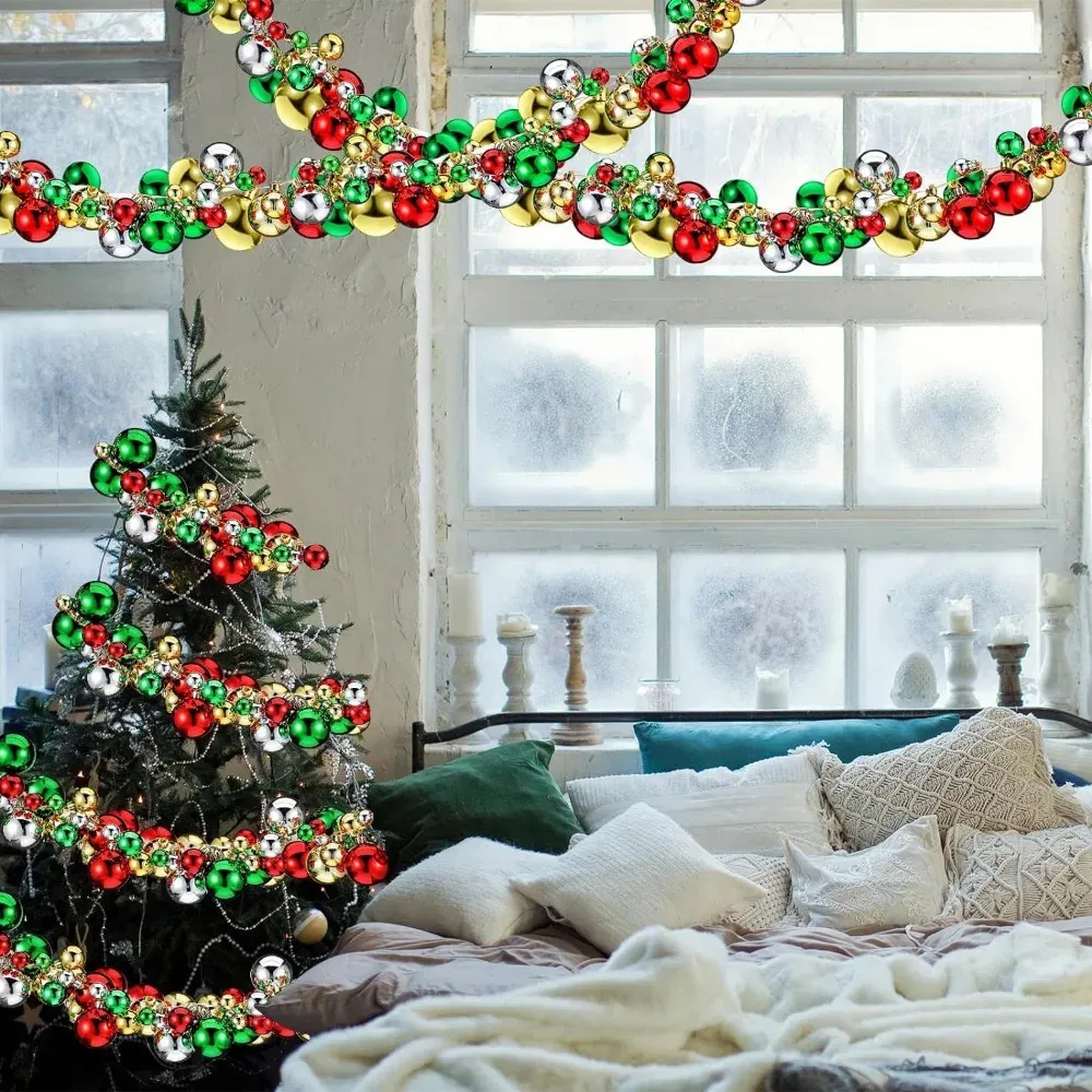 屋外用の大きなクリスマスボールの装飾品：295フィートのガーランドと