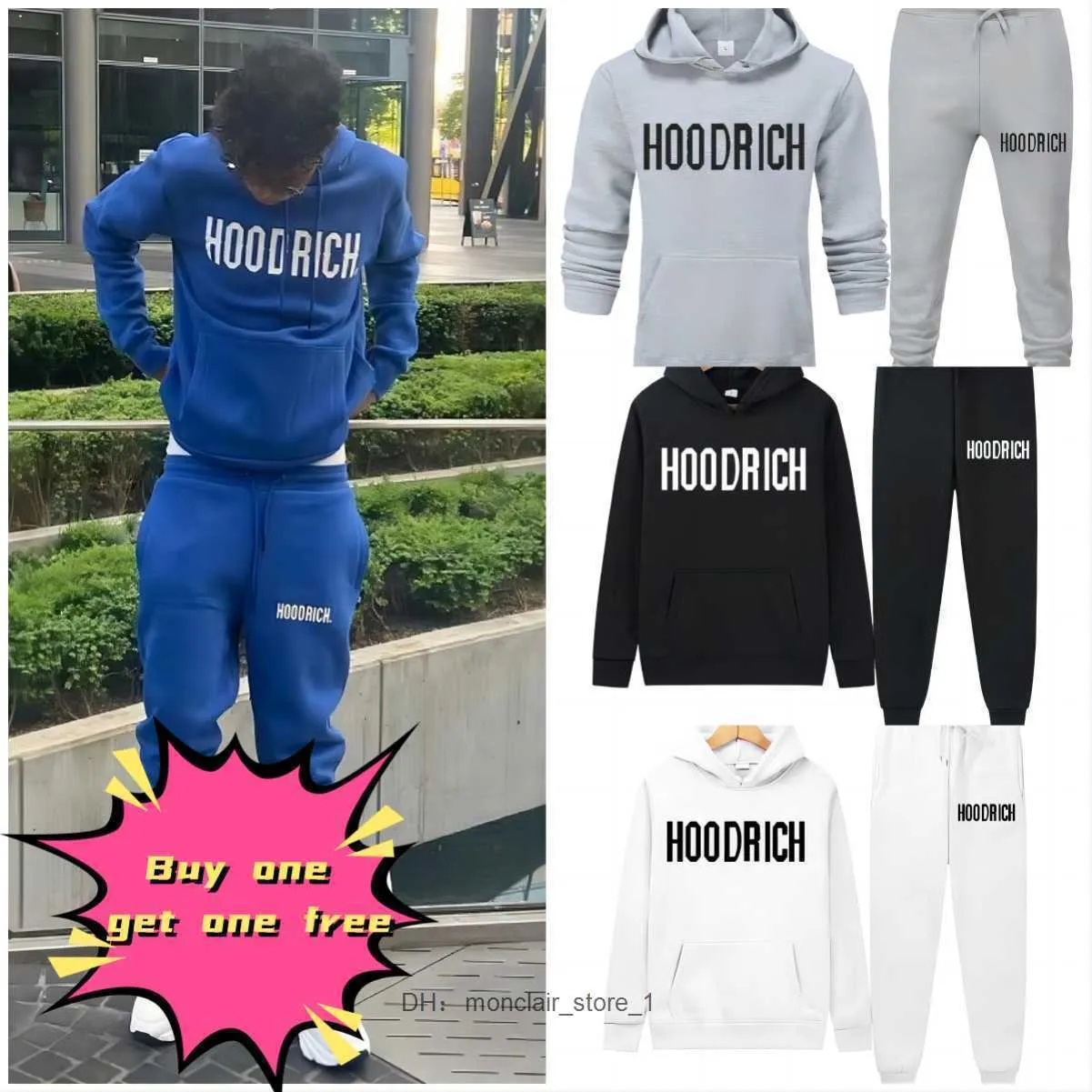 Hoodrich 2023 Winter Sports Rhoback Hoodie For Men Colorful Blue Letter  Towel Embroidered Sweatshirt And Solid Sweater Set DZ DVS6 From  Monclair_store1, $14.21