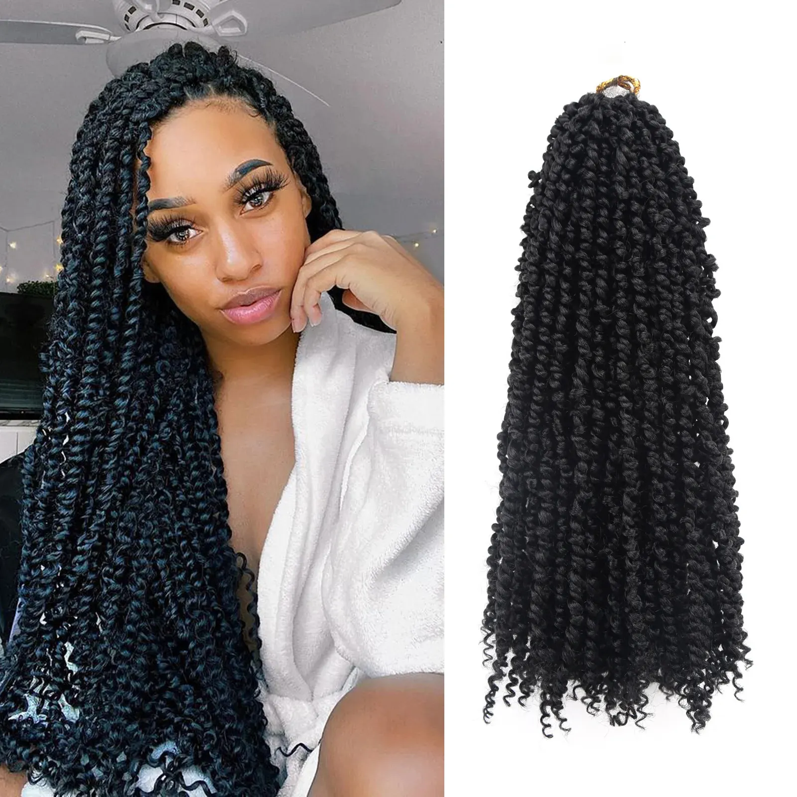 Cheveux humains en vrac longs pré torsadés Passion Twist Crochet 30 pouces pré-bouclé tressage doux bohème torsions 231025