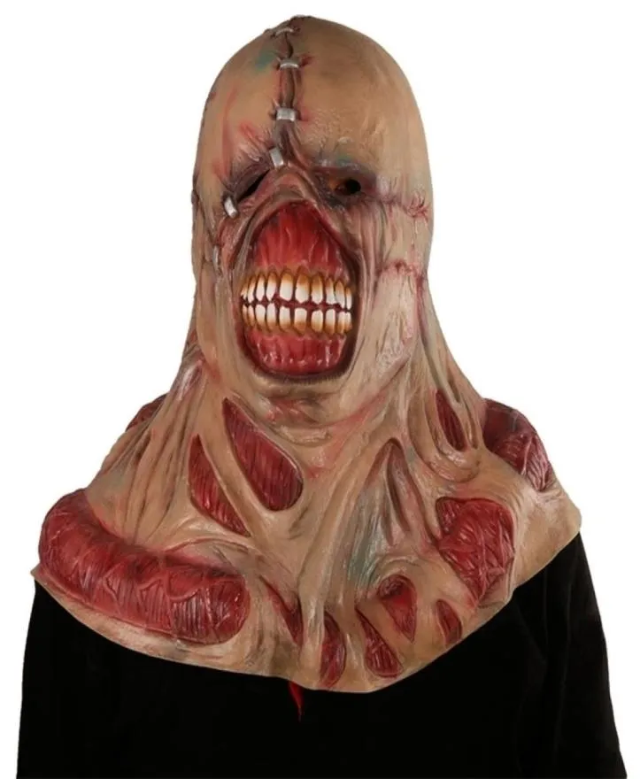 Party Masks Halloween Zombie Scary Tyrant Horror Cosplay Nemesis Costume Props Film Lateks 2209089704814