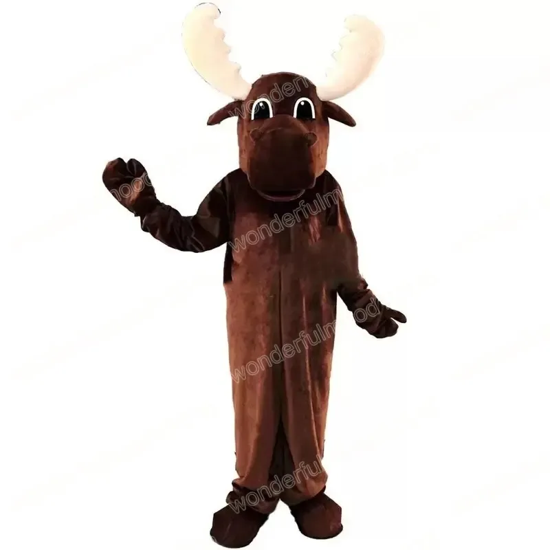 2024 desempenho marrom cervos mascote trajes carnaval presentes halloween unisex adultos fantasia jogos roupa férias ao ar livre publicidade roupa terno