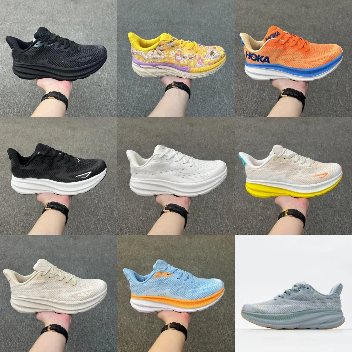Professional 2023 Hokas Sneakers Clifton 9 Outdoor Brooks Training