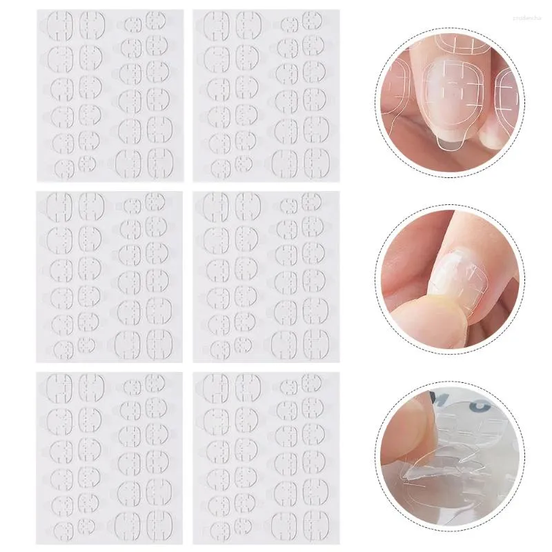 Nail Gel 20 Sheets Stickers Double Sided Adhesive Sticky Tabs Press On Detachable For Nails Glue