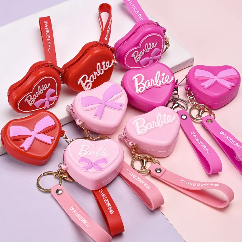 New Girl Letter Bag Pendant Zero Wallet Keychain Creative Love Silicone Keychain Bag Pendant Wholesale