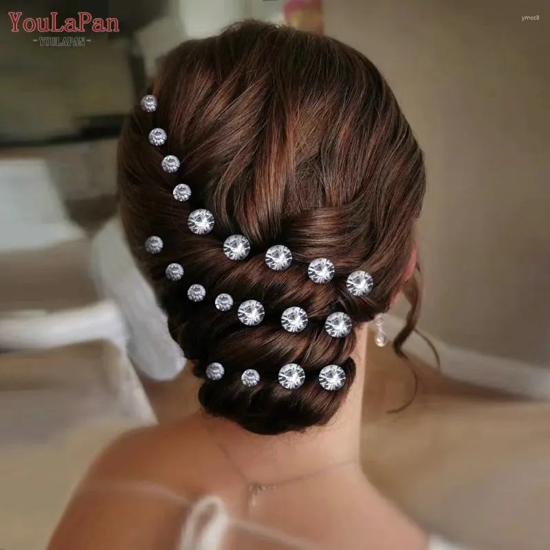 Hair Clips YouLaPan Shiny Rhinestone Woman Pins For Party Wedding Bridal Accessories Bride Girls Hairpin HP535