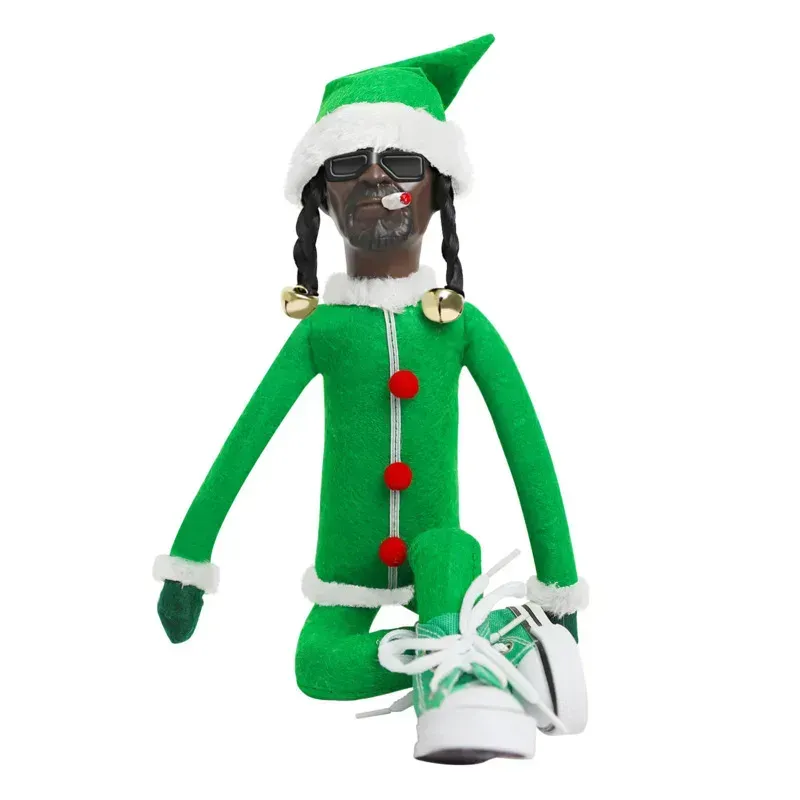 Creative Snoop On A Stoop Christmas Elf Doll Spy On A Bent Christmas Decorations Xmas Home Plush Ornament 2023 New Year Gift Toy