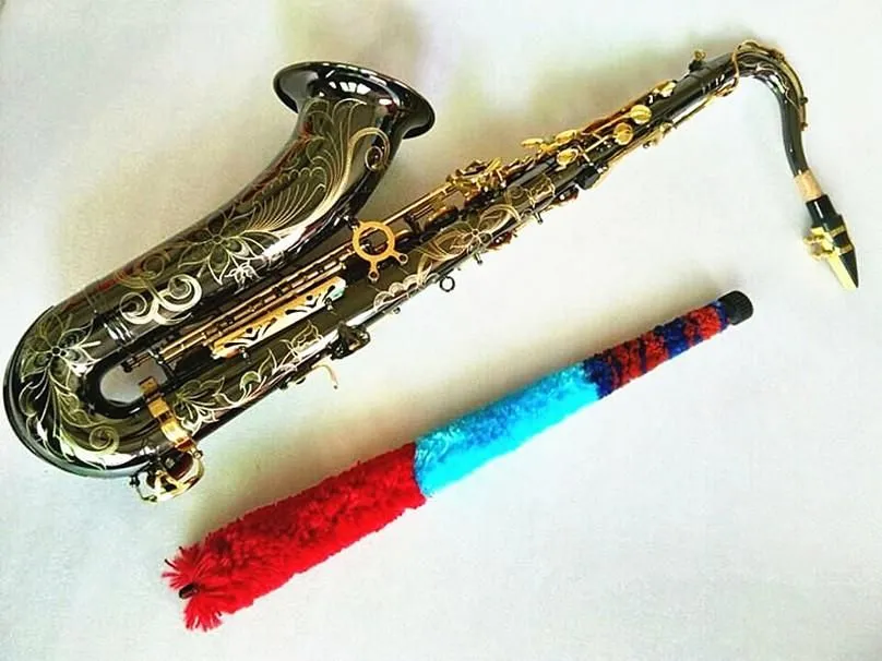 Nuovo sassofono tenore T-992 Sax tenore B bemolle di alta qualità che suona in modo professionale paragrafo Placcatura musicale Sassofono in oro nichel nero Con custodia