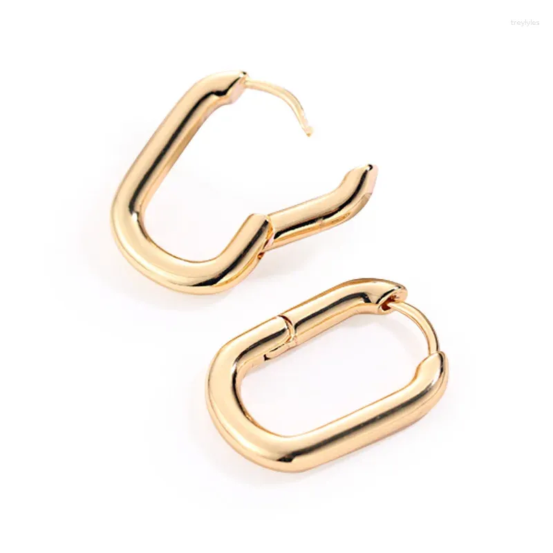 Stud Earrings Korean Earings Fashion Jewelry Metal Geometric Irregular U-shaped Retro Hoop For Women Oorbellen Wholesale