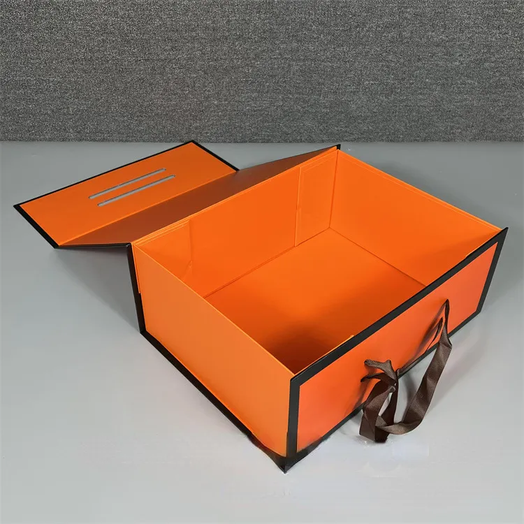 Designer Gift Owidania h jednoczęściowe składane pudełko worka magnesów Clamshell pudełka na prezenty