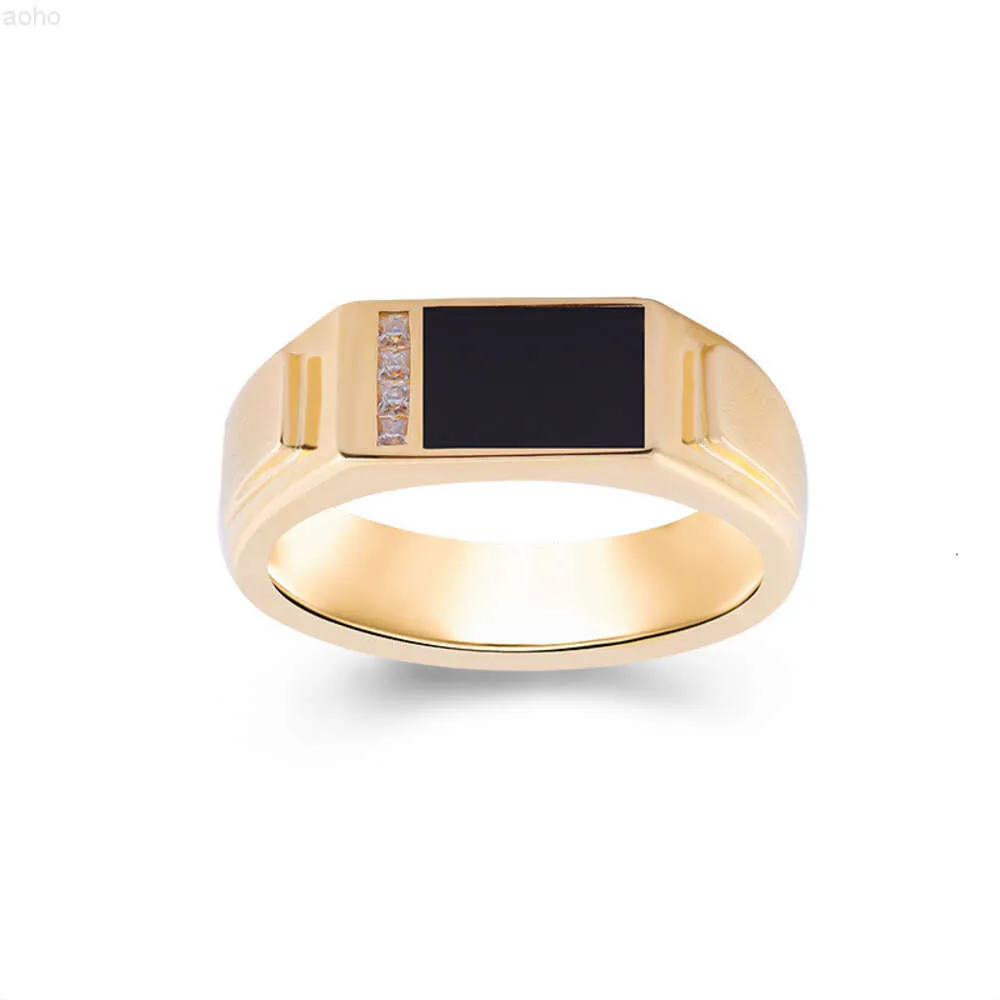 Hip Hop Style Men's Ring Fashion 14k Gold Ring Men's Vintage Designer Rings