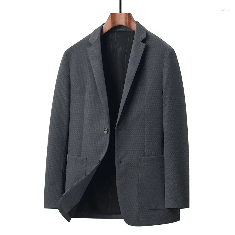 Costumes pour hommes automne mode beau tout flocage haute qualité Blazer veste intelligent décontracté régulier Polyester Blazers