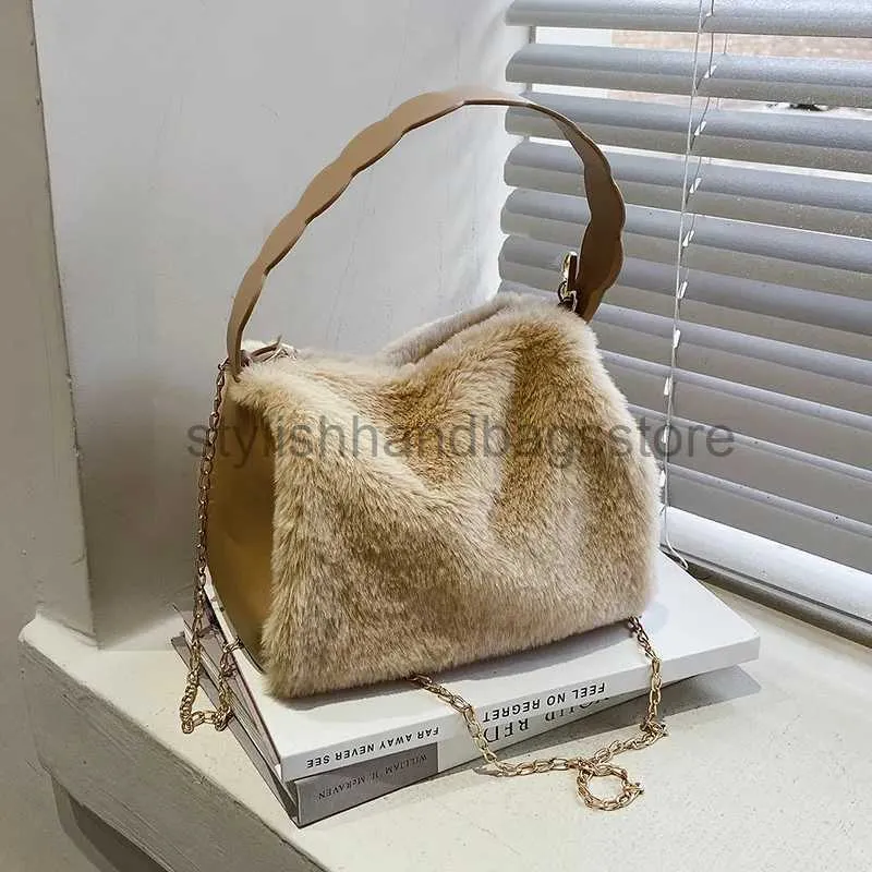 Borse a tracolla Cappelli Cappelli a secchiello Colori Peluche Borsa da donna Versatile Borsa a tracolla da donna con tracolla Borsa a tracolla morbida autunnale Borse alla modaborse negozio