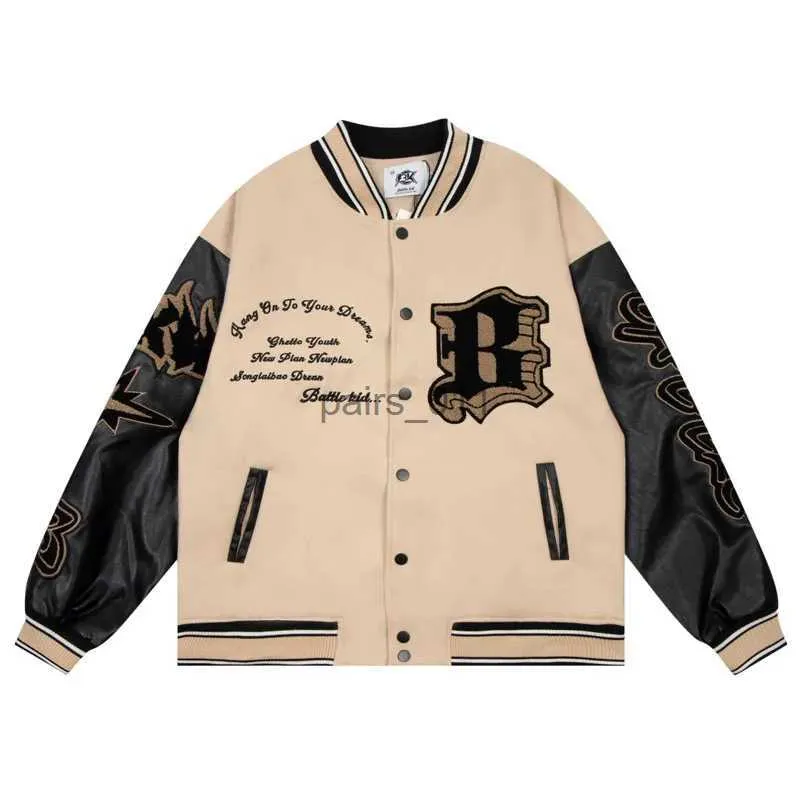Vintage Varsity Jacket - Mens Hip Hop Baseball Jacket