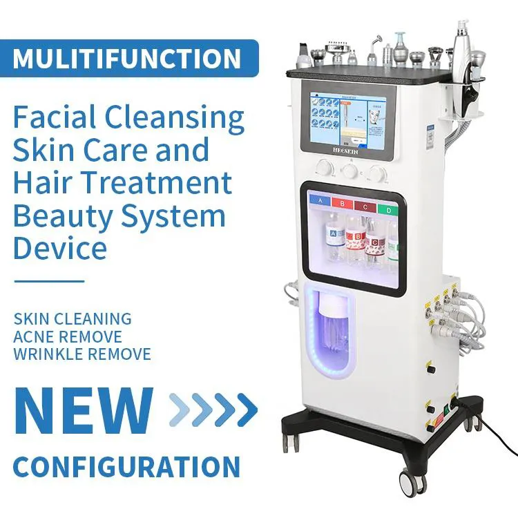 Professional Hydrogen Microdermabrasion Oxygen Jet Skin Smoothing Moisturization Deep Cleaning Facial Thinning Wrinkle Acne Remove 13 in 1 Beauty Salon