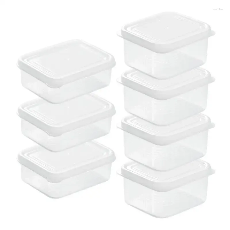 Bouteilles de stockage 1 ensemble boîte à échalotes de cuisine récipient alimentaire Portable Bento déjeuner boîtier à vis en plastique Transparent accessoires pour la maison