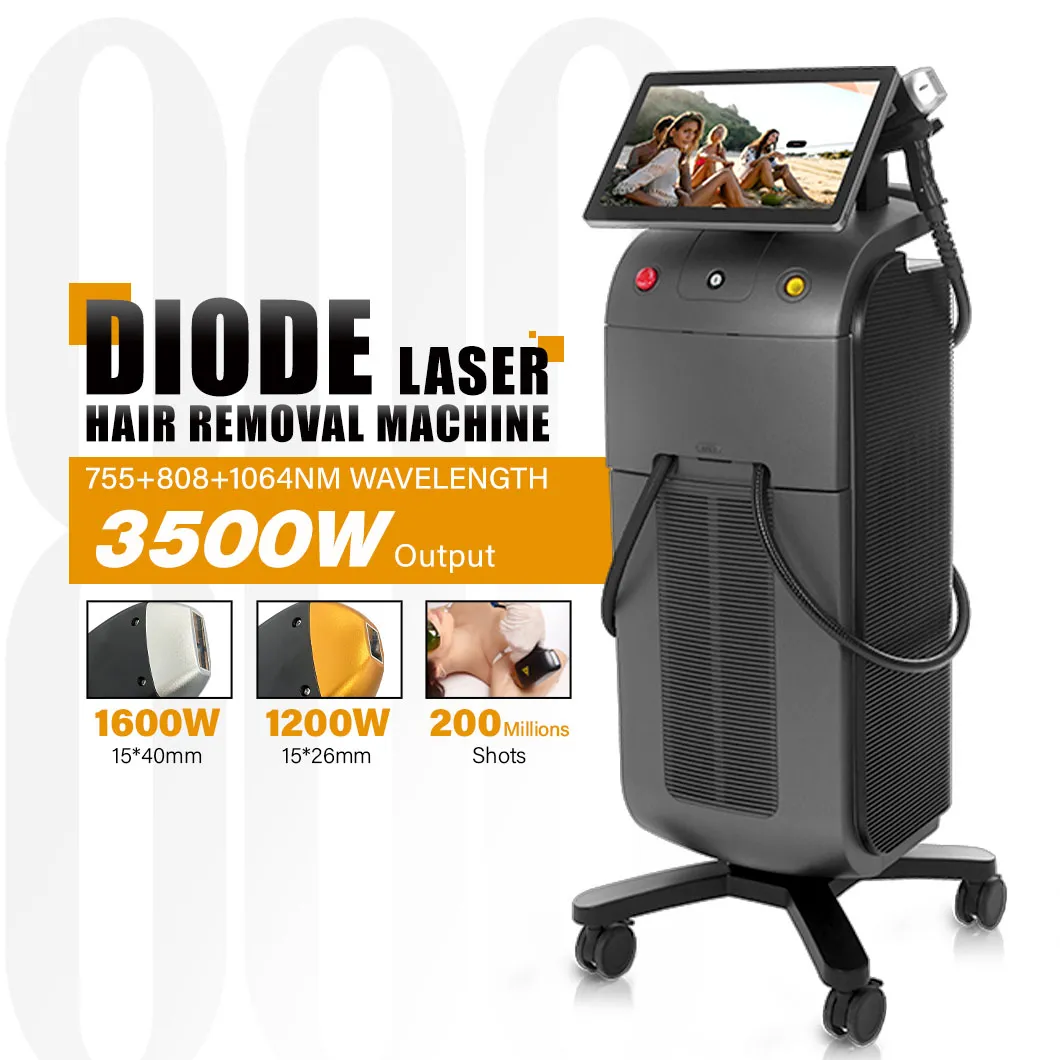 Gratis schip Diode Laser Ontharing Machine 755nm 808nm 1064nm alle huidtypes Diode Haren Ontharen Laserapparatuur