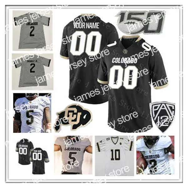 American College Football-kleding Colorado Buffaloes CU College Football-shirts Owen McCown J.T. Lijkwade Deion Smith Charlie Offerdahl Anthony