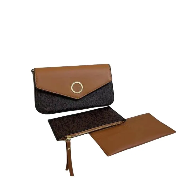 Luxe Ontwerperstassen Portemonnee Nieuwste Damesmode Flap Schoudertas Nieuwe POCHETTE FLICIE Keten handtas met doos Hoge kwaliteit designer tas 3-delige set Cross body leer