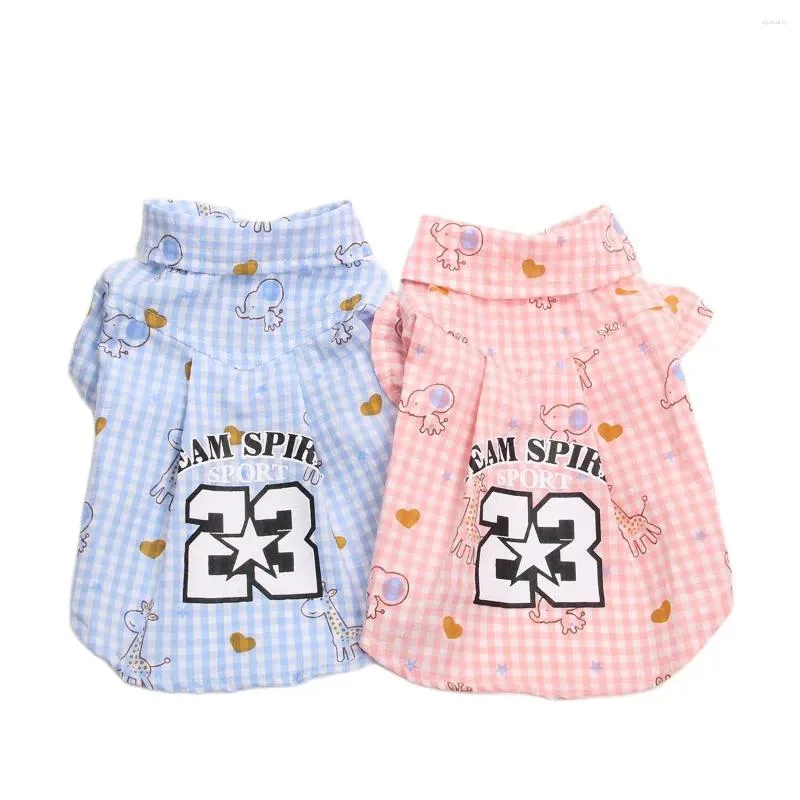 Dog Apparel Cat Shirt Cartoonhearts Design Pet Pet Puppy Spring/Summer Cloths 6 أحجام