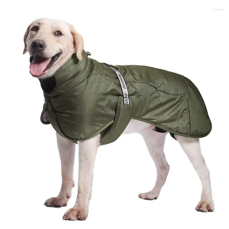 Hundkläder vinter vindtät stor västjacka varma husdjurskläder för stora hundar valp mops kappa husdjur kläder m-3xl