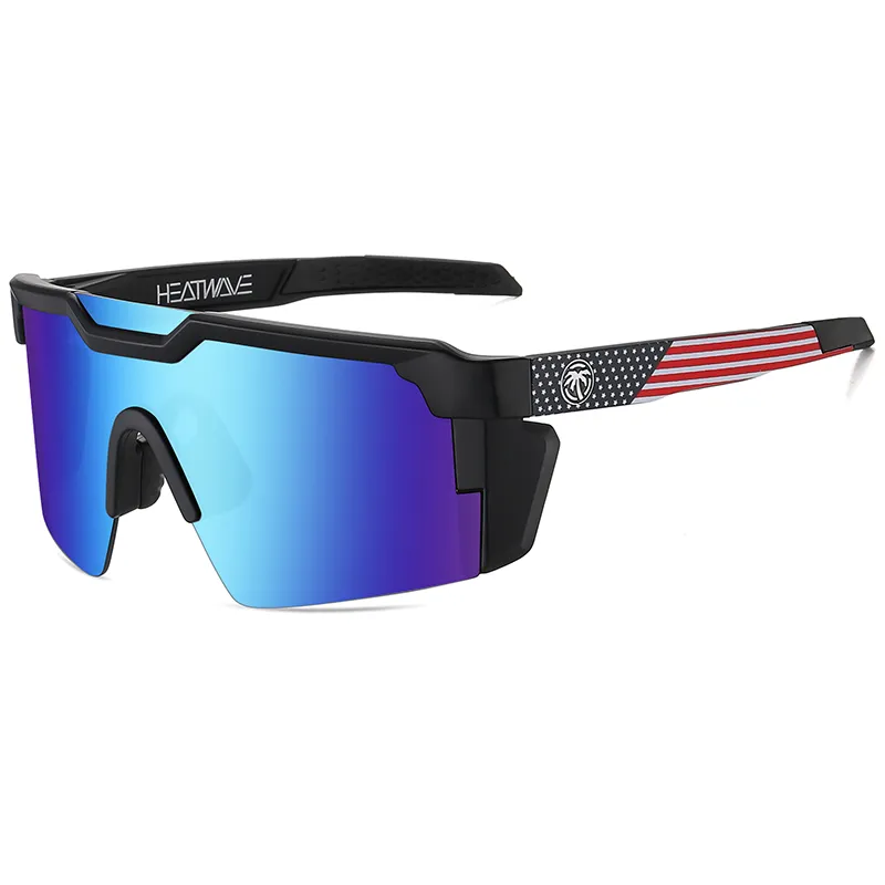 2023 di alta qualità di lusso Heat Wave ciclismo occhiali da sole di marca sportivi lenti congiunte occhiali da sole da donna uomo UV400 con custodia