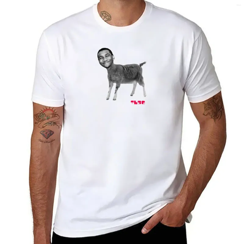 T-shirt da uomo basata su polo di capra, vestiti carini, magliette dei pesi massimi, felpa da uomo, bianca