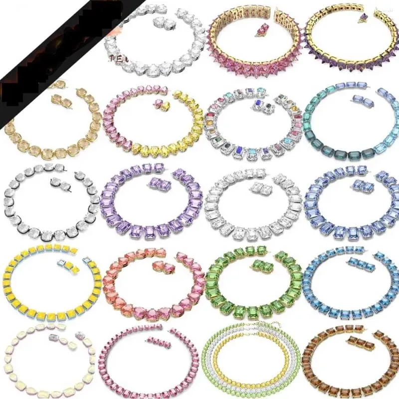 Pendentifs en cristal pour femmes, collier Original, bijoux de mariage, tendance, vert, Type assorti, tendances